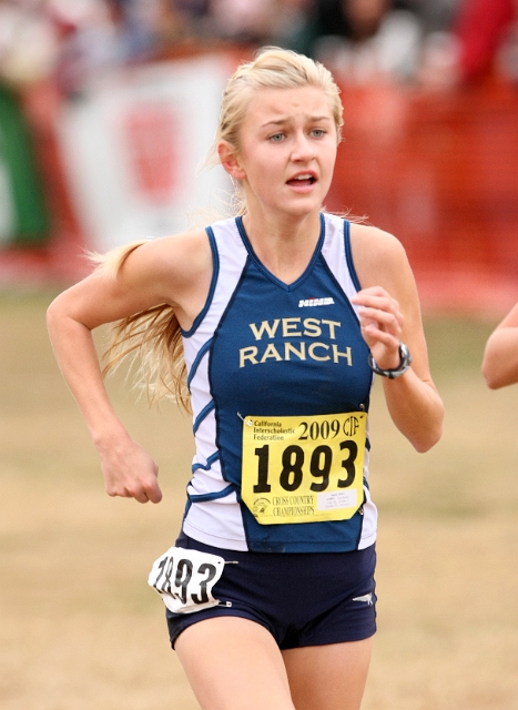2009 CIF XC Girls D2-092.JPG - 2009 California CIF Cross Country Championships, Woodward Park, Fresno, California